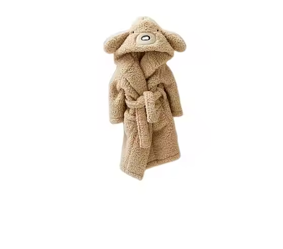 Baby Kids Robe Hoodie Animal Pattern Customized Robe With Belt Robe Customized for Baby Kids Clothing