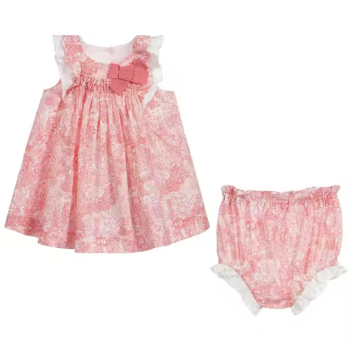Newest Style With Lovely Print 2 Piece Toddler Baby Girl Clothing Set Newborn Baby Clothing Set