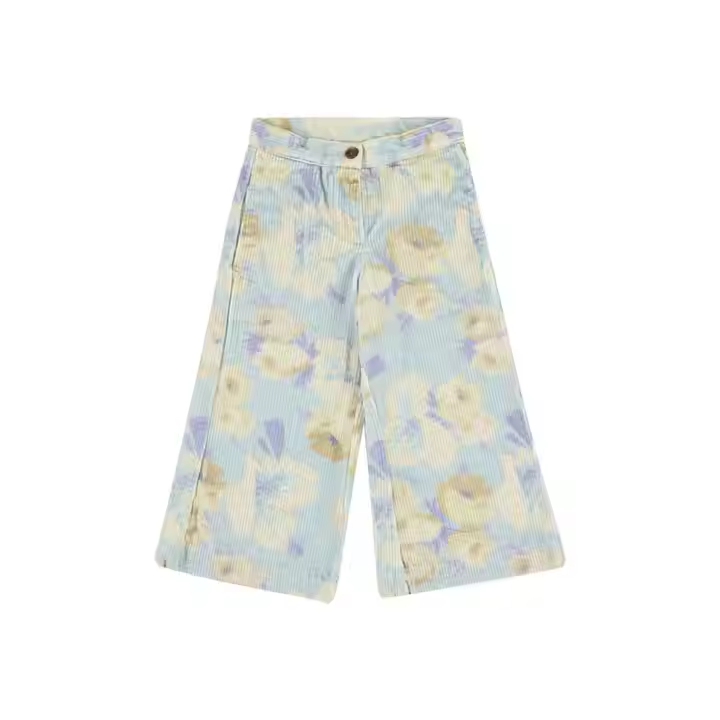 Solid Pattern Casual Pants for 8-Year-Old Girls Breathable and Anti-Wrinkle Trousers 30-Year Custom Children's Wear Factory