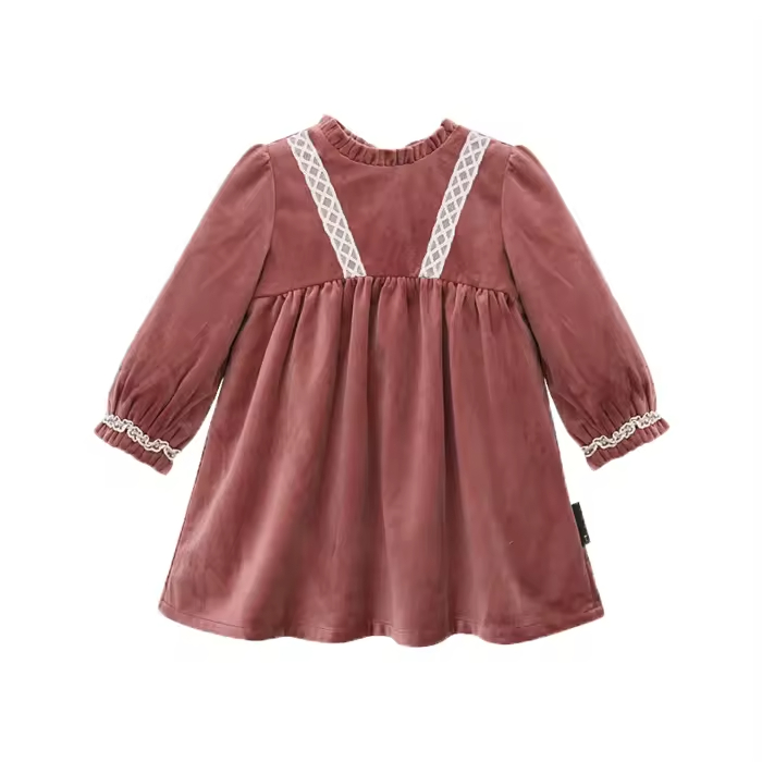 OEM Guangzhou Wholesale Girls Casual Dresses Girls Fashion Dresses Imported Brand Clothing