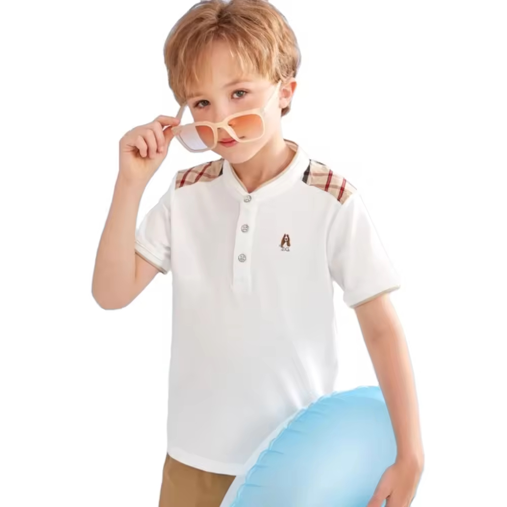 Polo Brand Kids Tshirts Formal O-Neck Polo Shirts for Boys 100% Cotton Jersey Buzo