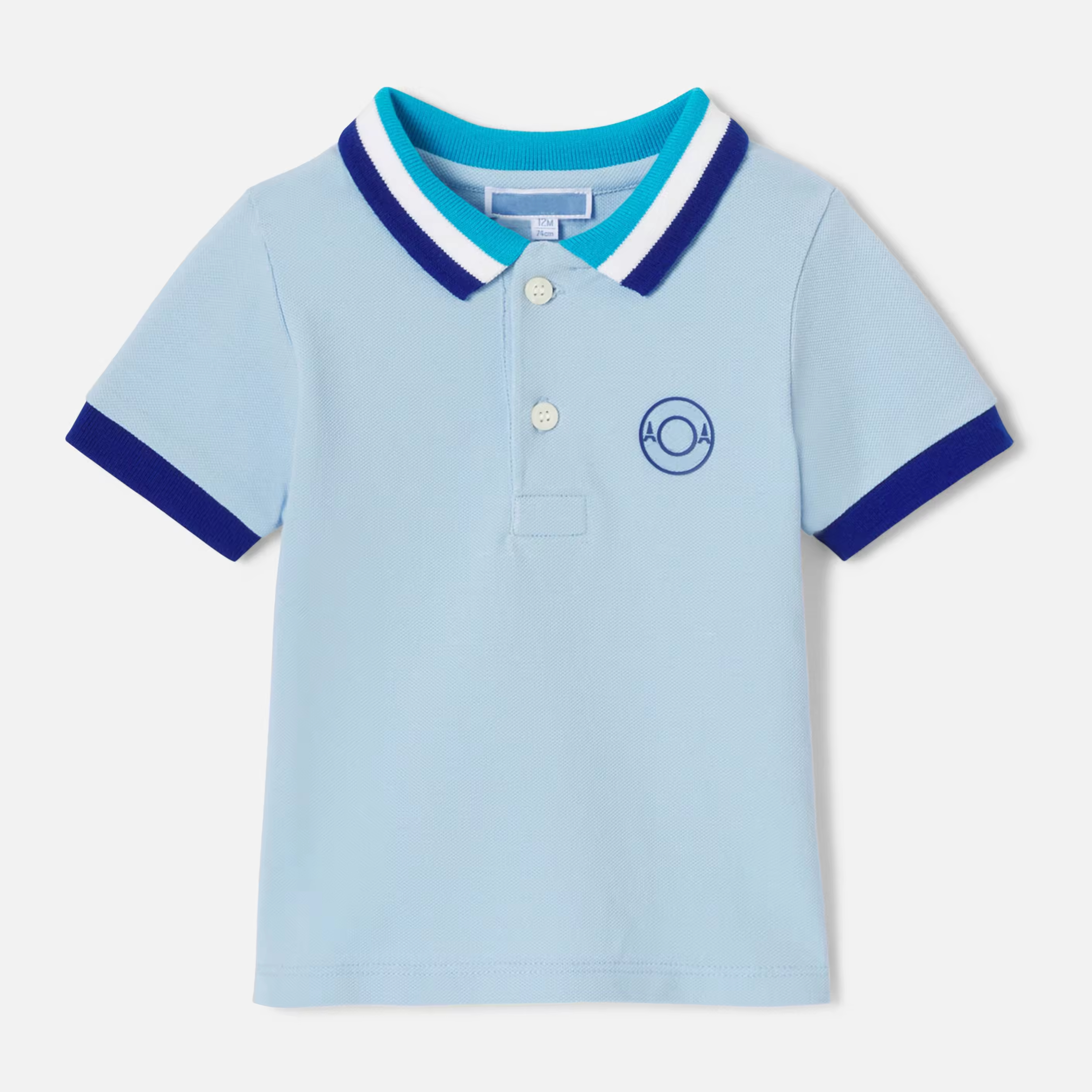 Custom Preppy School Pattern Polo Shirts for Boys Quick Dry 100% Cotton Tshirts Preppy Style Polos for Children