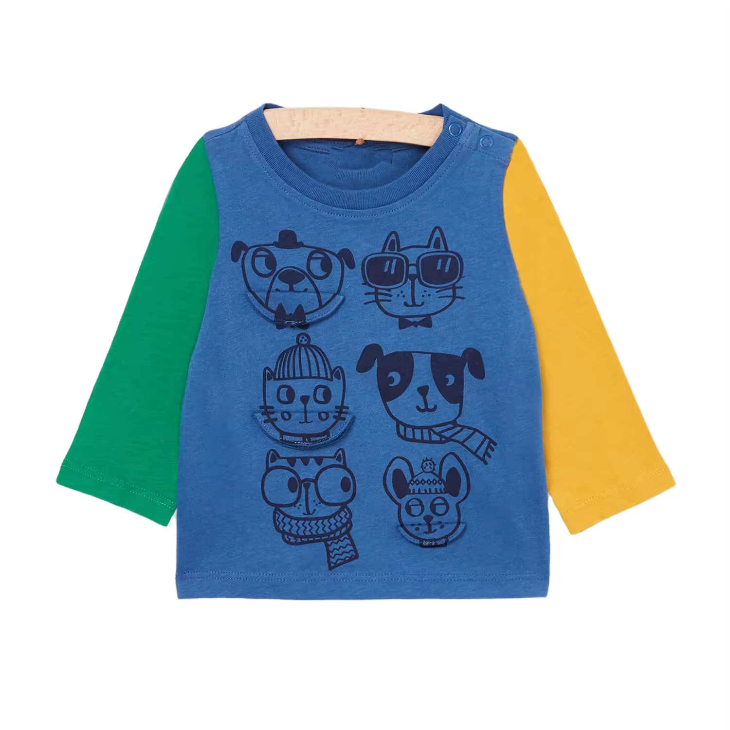 New Design Boys Kids T-Shirts 100% Cotton O-Neck Casual Style Contract Color T-Shirt 30 Years High-quality Children's Factory