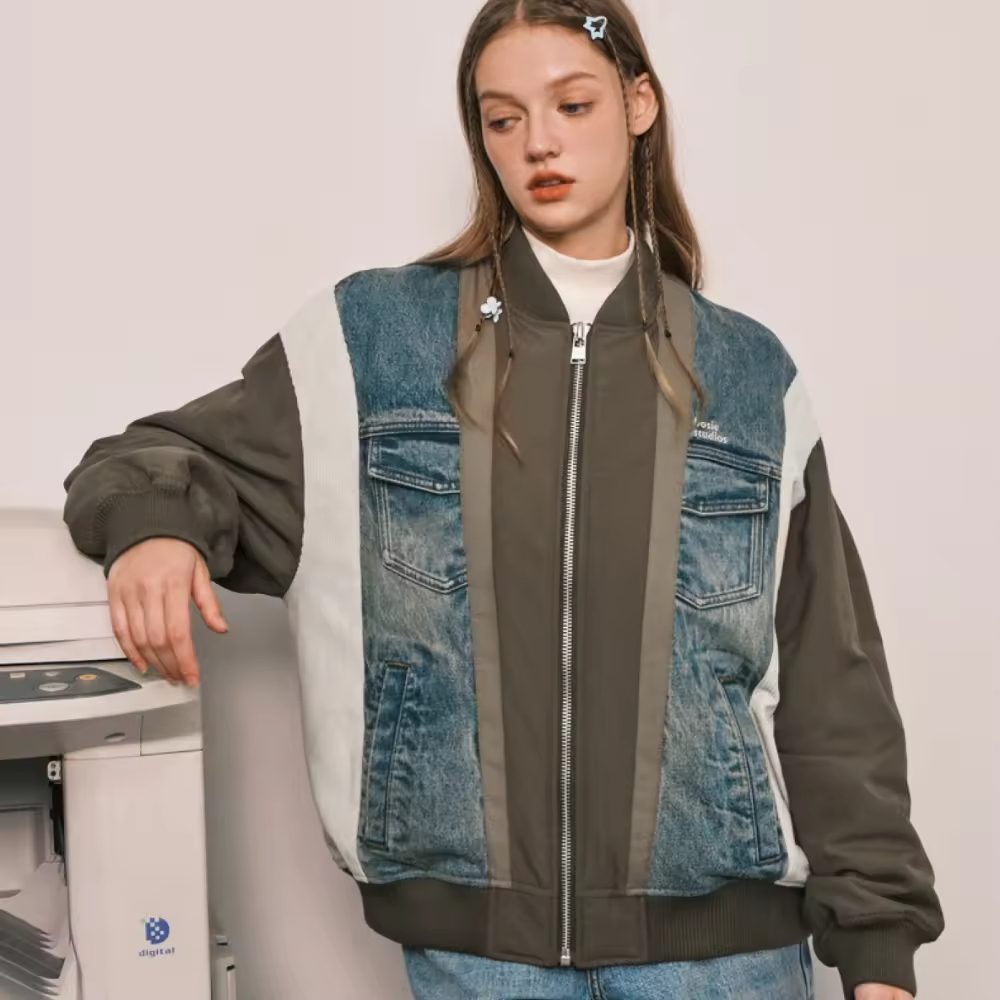 Junior Girls Size 14 Denim Jacket New Materials Kids Coat Fashionable Design Good Price