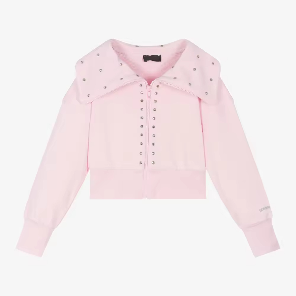 Guangzhou Pink Solid Pattern School Jacket for Kids Fashionable Trench Coat for 14-Year-Old Girls Plus Size Printed Techniques
