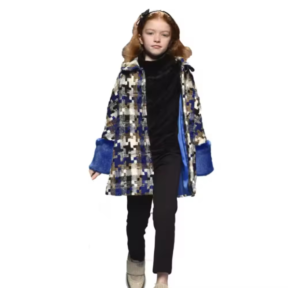 Jinsko Stylish Winter Jacket for Girls Long Kids Clothing With Solid Pattern