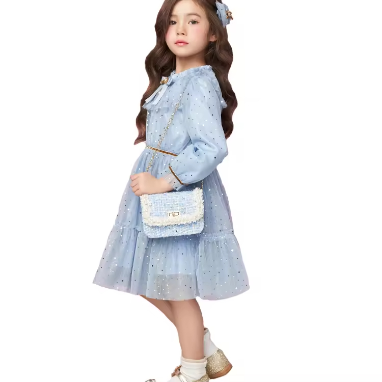 Latest Stylish OEM Summer Chiffon Quick Dry Girls Dresses New Design Kids Dresses