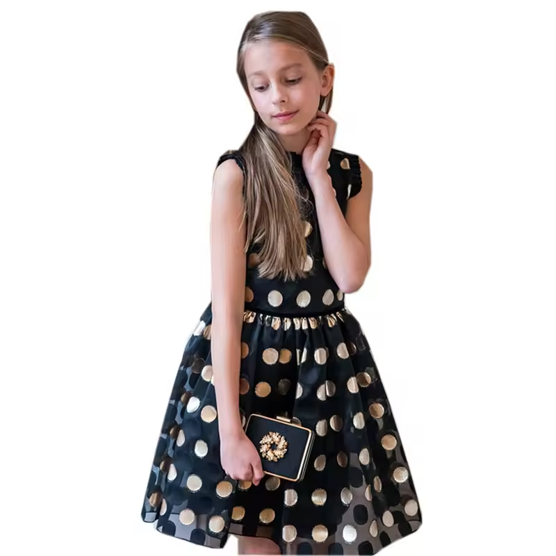 Polka Dot Design Pageant Dresses Party Dresses for Girls of 18 Years Old