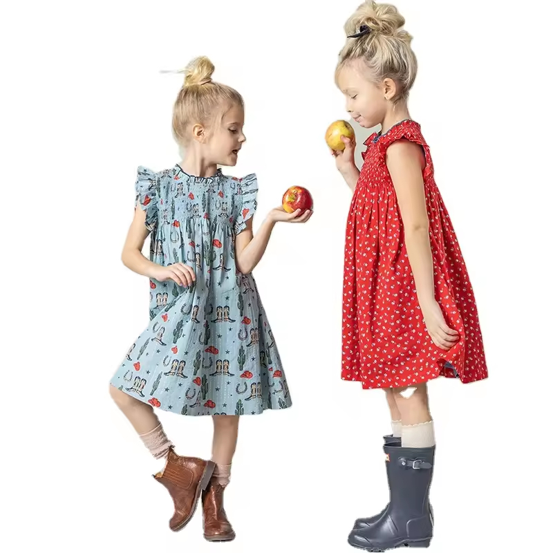 212 Kids Clothes Girls Dresses Casual Summer Sleeveless Design for 9-Year-Old's Parties and Birthdays