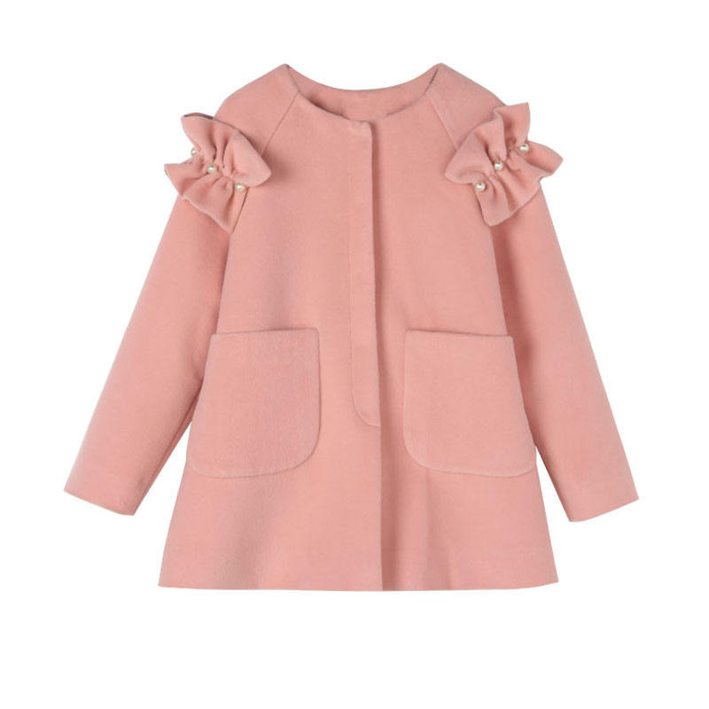 High Quality Name Brand Pink Girls Winter Jacket Customizable Fashionable Kids Clothing Factory Direct Coats & Outwear