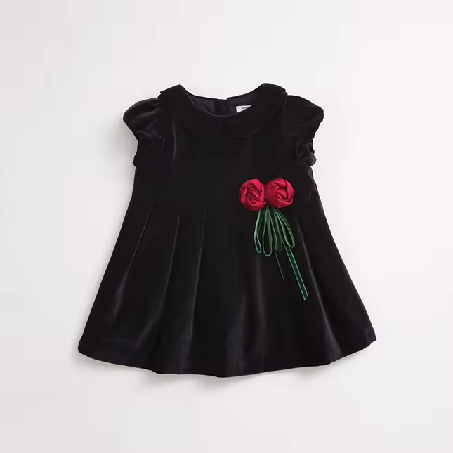 Kid Velvet Dress,kids Girls Winter Dresses,clothing Factories in China