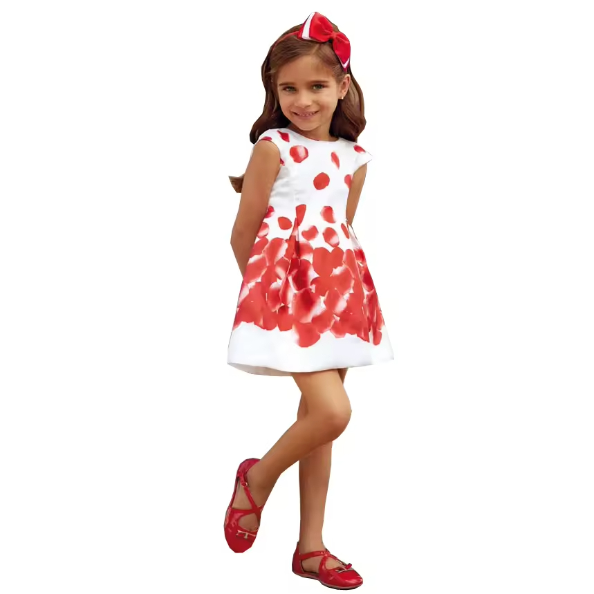 OEM Printing Fashion Cotton Girl Dress Baby Flower Girl Dresses Girls' Dresses