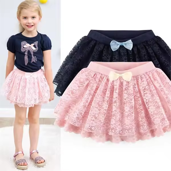 Europe Style Children s Clothing Children's of the Mini Skirt With Lace