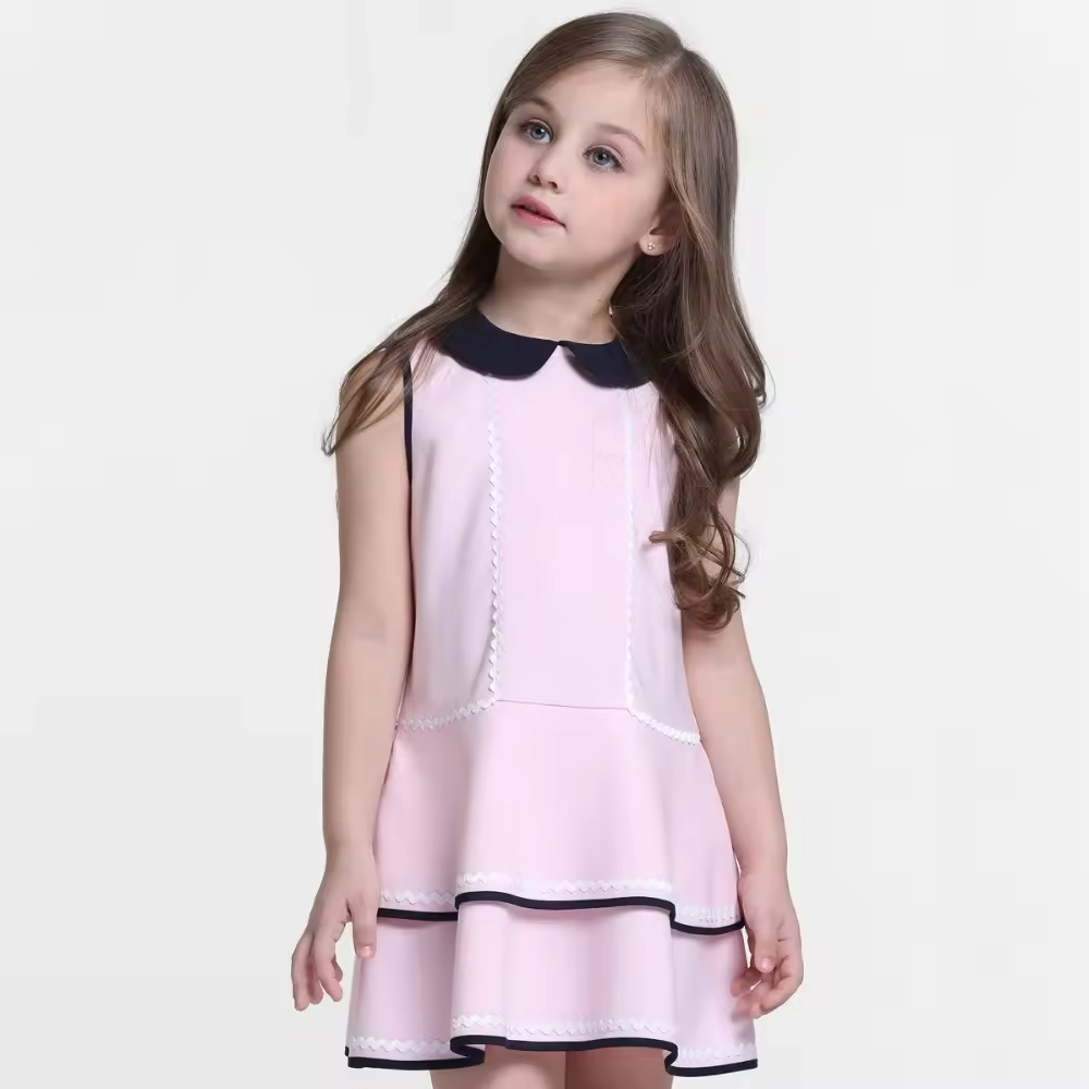 girls flower white dress