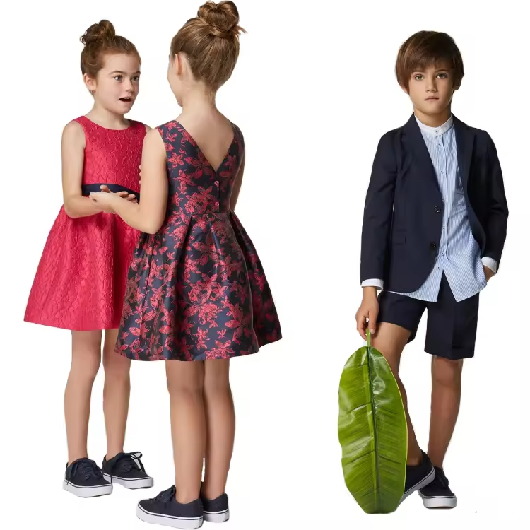 Vintage Summer Formal Dresses for Girls ODM Breathable Chiffon Hijab Mini Length for Children